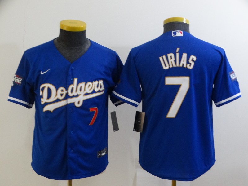 2021 youth Los Angeles Dodgers #7 Urias Blue Game 2021 Nike MLB Jersey->baltimore orioles->MLB Jersey
